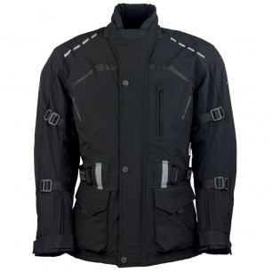 RO1512 - Schwarze Softshell Motorradjacke