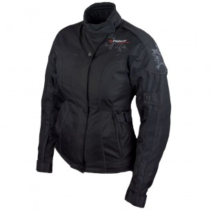 RO960 - Motorradjacke für Damen in Schwarz