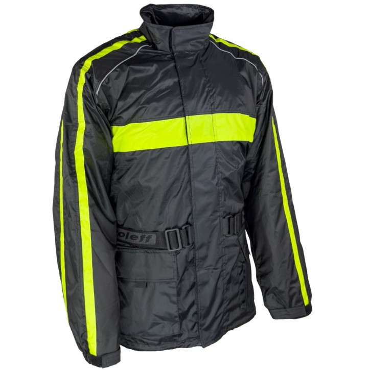 RO1001 - Regenjacke in Schwarz / Neongelb RO1001 - Regenjacke in Schwarz / Neongelb