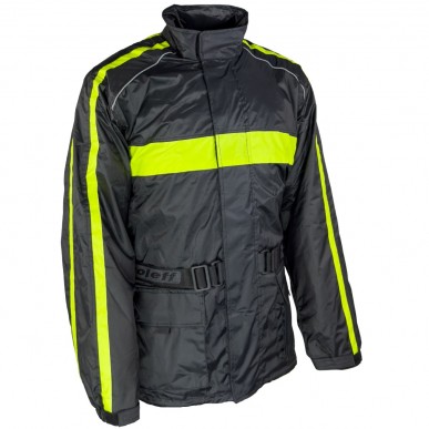 RO1001 - Regenjacke in Schwarz / Neongelb - 3