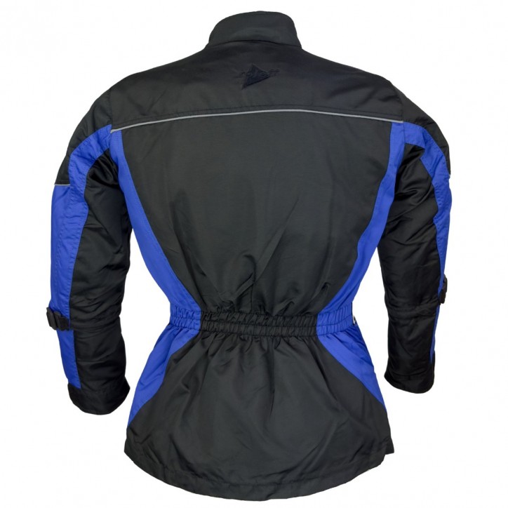 RO431K Kinder- Motorradjacke, CE-Protektoren, blau