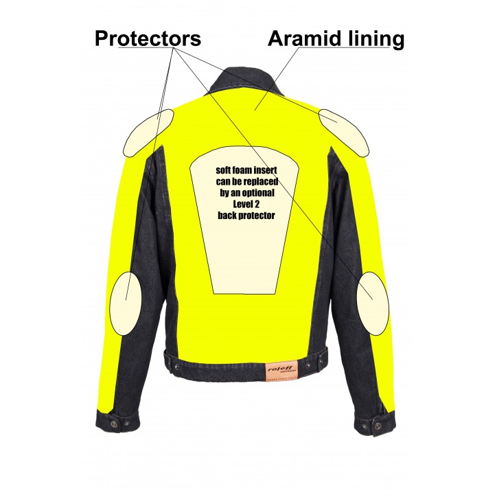 Roleff RO1514w Motorrad-Jeansjacke – Schwarz/Powerwashed, Aramidverstärkung, Protektoren & herausnehmbare Klimamembrane Roleff RO1514w Motorrad-Jeansjacke – Schwarz/Powerwashed, Aramidverstärkung, Protektoren & herausnehmbare Klimamembrane