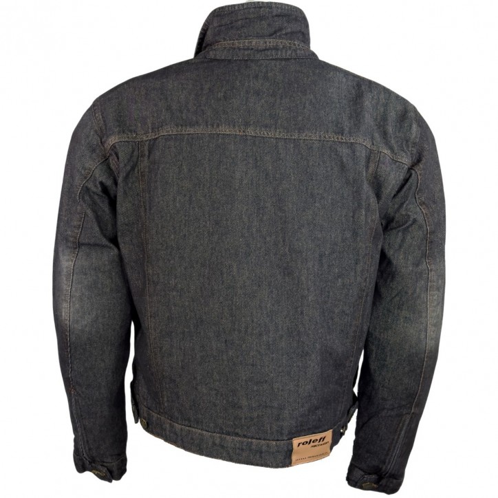 Roleff RO1514w Motorrad-Jeansjacke – Schwarz/Powerwashed, Aramidverstärkung, Protektoren & herausnehmbare Klimamembrane Roleff RO1514w Motorrad-Jeansjacke – Schwarz/Powerwashed, Aramidverstärkung, Protektoren & herausnehmbare Klimamembrane