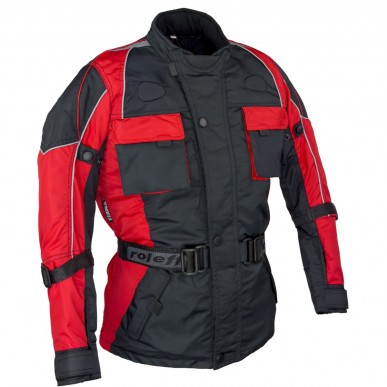 Roleff RO432K Kinder-Motorradjacke – Rot/Schwarz, wasserdicht, atmungsaktiv & mit Protektoren - 3