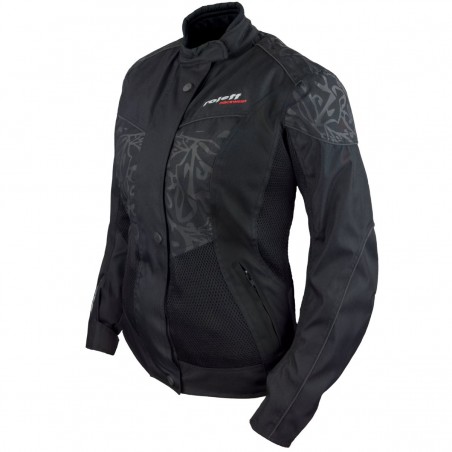 Roleff RO1503 Damen Mesh-Sommer-Motorradjacke – Atmungsaktiv, wasserdicht & mit Protektoren - 1