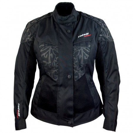 Roleff RO1503 Damen Mesh-Sommer-Motorradjacke – Atmungsaktiv, wasserdicht & mit Protektoren