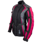 RO904 - Motorradjacke für Damen in Pink/Schwarz/Grau RO904 - Motorradjacke für Damen in Pink/Schwarz/Grau