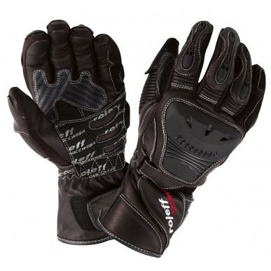 RO85 - Schwarze Motorradhandschuhe aus Leder - 1