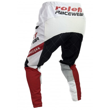 RO872 - MX Hose weiss/rot Motocross- Hose - 2