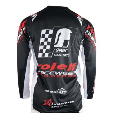 RO8700 MX Shirt schwarz/weiss Motocross- Shirt