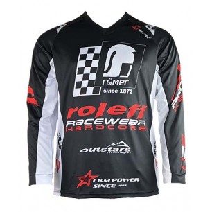 RO8700 MX Shirt schwarz/weiss Motocross- Shirt