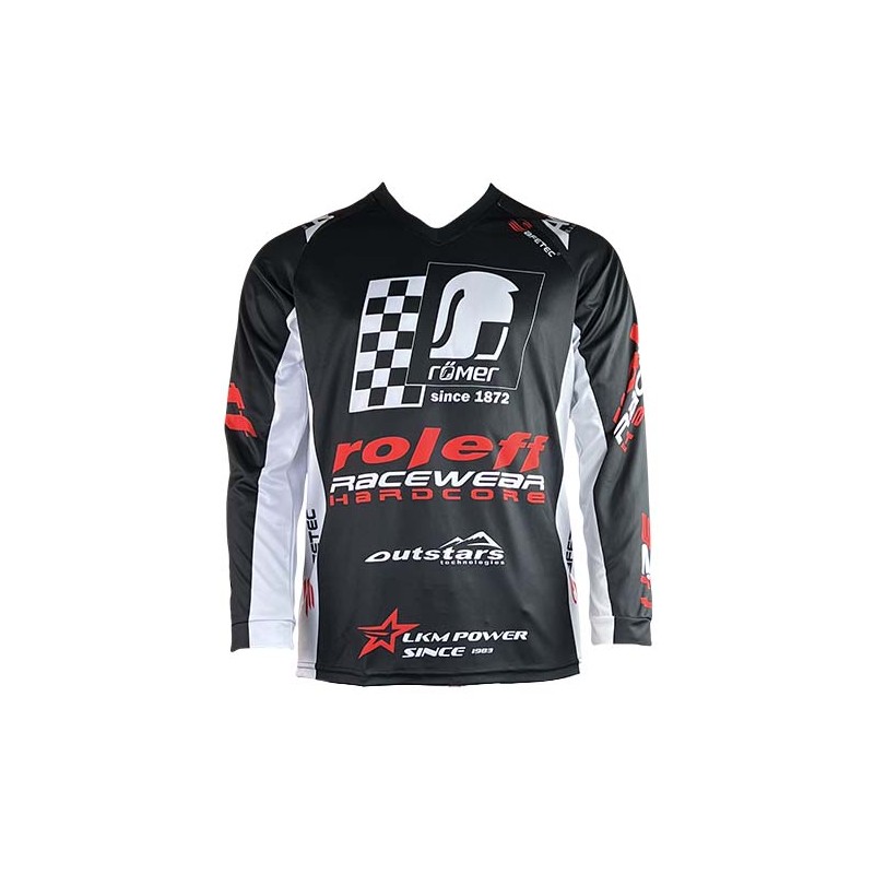 RO8700 MX Shirt schwarz/weiss Motocross- Shirt - 2