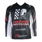 RO8700 MX Shirt schwarz/weiss Motocross- Shirt