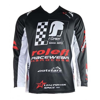 RO8700 MX Shirt schwarz/weiss Motocross- Shirt - 2
