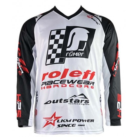 RO8710 MX Shirt weiss/schwarzMotocross- Shirt - 1