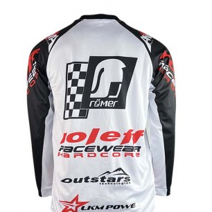 RO8710 MX Shirt weiss/schwarzMotocross- Shirt