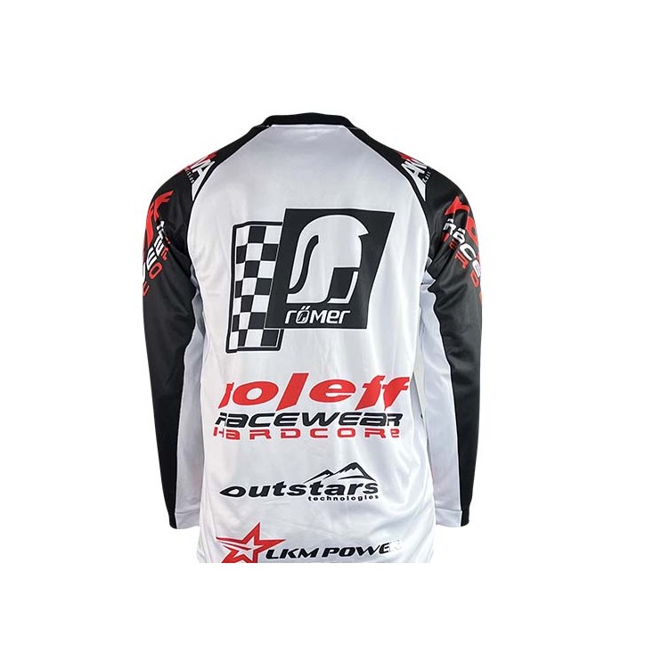 RO8710 MX Shirt weiss/schwarzMotocross- Shirt