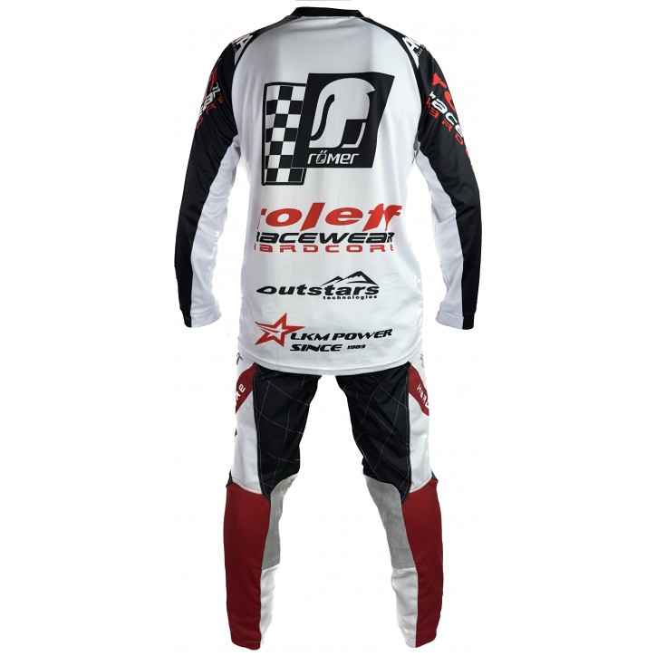 RO8710 MX Shirt weiss/schwarzMotocross- Shirt