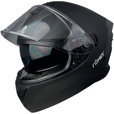 RR20170 - Römer Motorradhelm - Integralhelm mit Sonnenvisier, schwarzmatt - 8