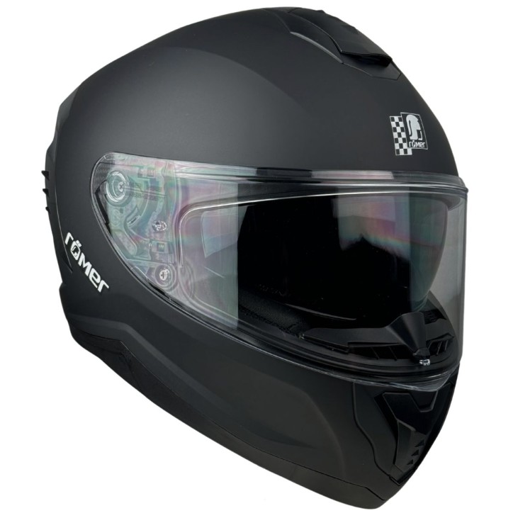 RR20170 - Römer Motorradhelm - Integralhelm mit Sonnenvisier, schwarzmatt RR20170 - Römer Motorradhelm - Integralhelm mit Sonnenvisier, schwarzmatt