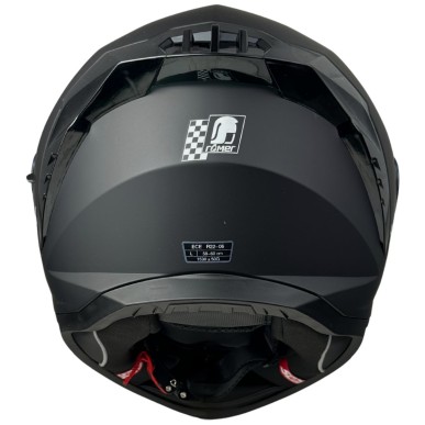RR20170 - Römer Motorradhelm - Integralhelm mit Sonnenvisier, schwarzmatt - 3