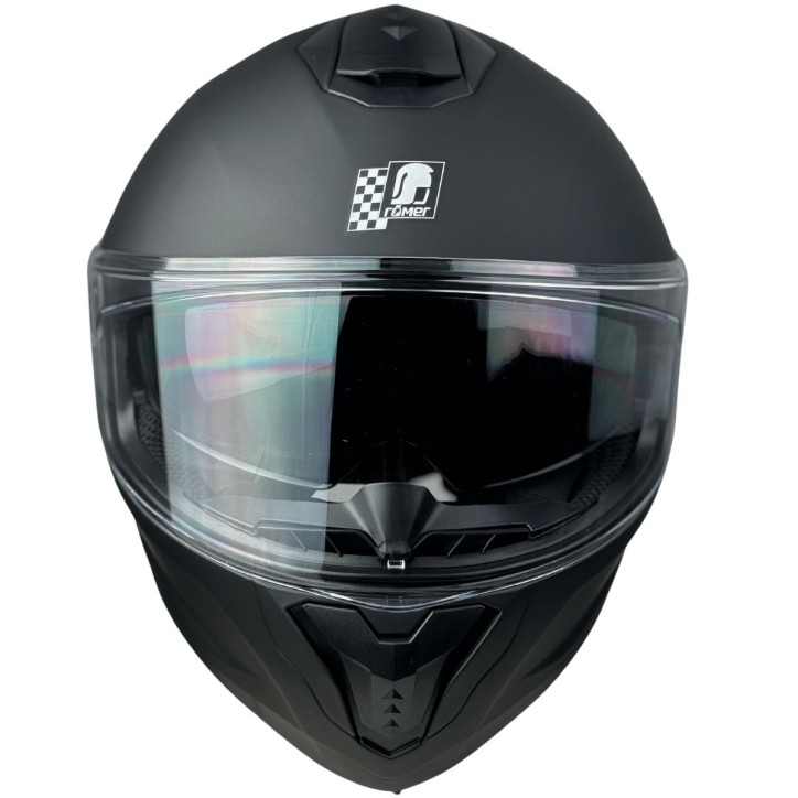 RR20170 - Römer Motorradhelm - Integralhelm mit Sonnenvisier, schwarzmatt RR20170 - Römer Motorradhelm - Integralhelm mit Sonnenvisier, schwarzmatt