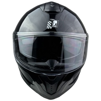 RR20171 - Römer Motorradhelm - Integralhelm mit Sonnenvisier, schwarz glanz - 6