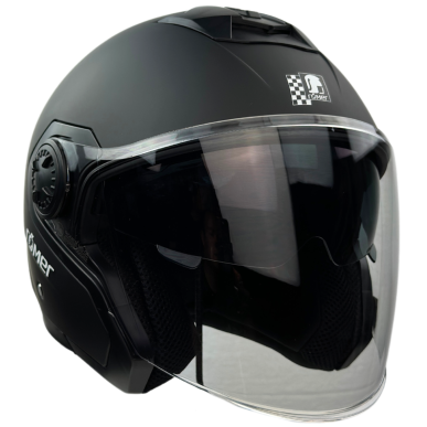 RR10901 - Römer Jethelm - Motorradhelm mit Sonnenvisier, schwarzmatt - 4