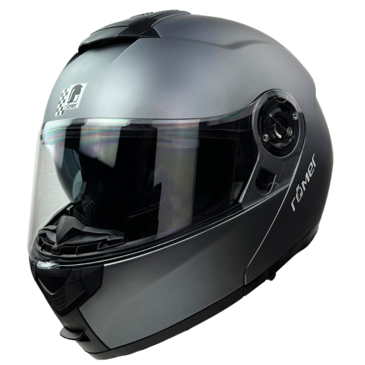 RR20771 - Römer Klapphelm -Motorradhelm mit Sonnenvisier, titanium- matt RR20771 - Römer Klapphelm -Motorradhelm mit Sonnenvisier, titanium- matt