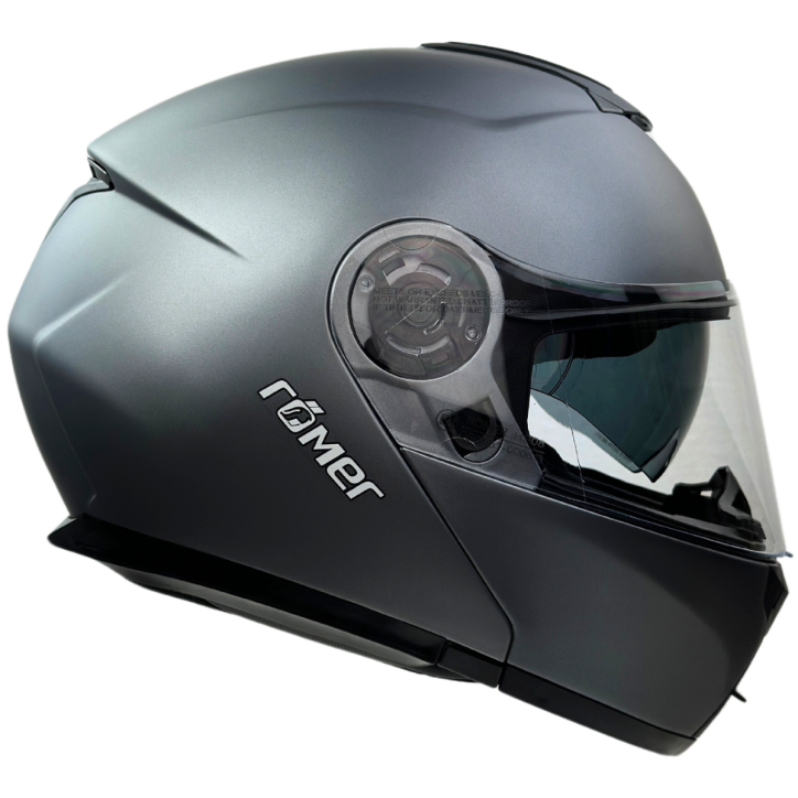 RR20771 - Römer Klapphelm -Motorradhelm mit Sonnenvisier, titanium- matt RR20771 - Römer Klapphelm -Motorradhelm mit Sonnenvisier, titanium- matt