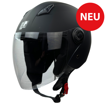 RR10801 - Römer Jethelm - Motorradhelm, mattschwarz - 1