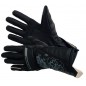 RO79 - Modischer, schwarzer Motorradhandschuh für Damen mit aufwändigem Blumenmuster RO79 - Modischer, schwarzer Motorradhandschuh für Damen mit aufwändigem Blumenmuster