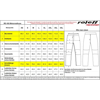 Roleff RO450 Motorradhose – Wasserdicht, atmungsaktiv & mit Cargotaschen und Thermofutter - 5