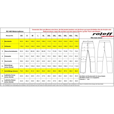 RO460 - Motorradhose mit Nubukleder und Protektoren - 5