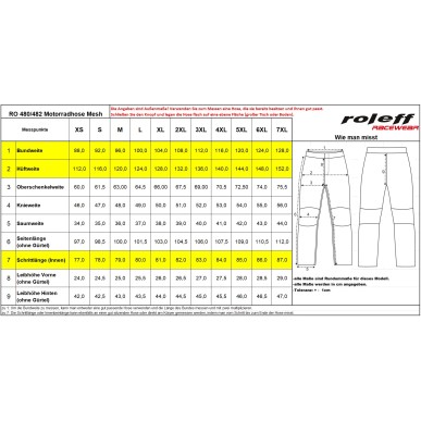 RO482 - Helle Sommer Motorradhose mit Meshbelüftung und Protektoren - 5