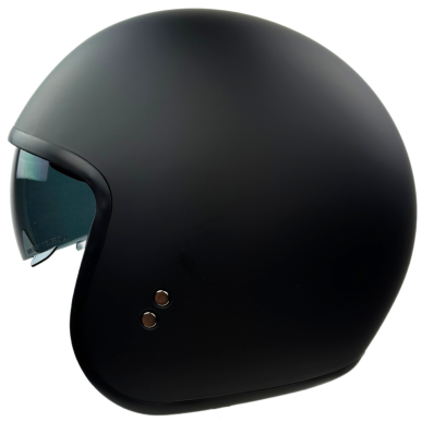 RR10701 - Römer Jethelm - Motorradhelm mit Sonnenvisier + gratis klarem Visier, mattschwarz - 4