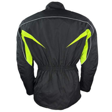 RO10005 - Motorradjacke in Schwarz / Neongelb - 3