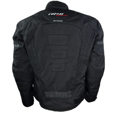 Roleff RO545 Kurze Motorradjacke – Schwarz, wasserdicht, atmungsaktiv & mit Protektoren - 3