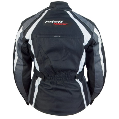 Roleff RO980 Damen Motorradjacke – Schwarz/Grau/Weiß, wasserdicht, atmungsaktiv & mit Protektoren - 3