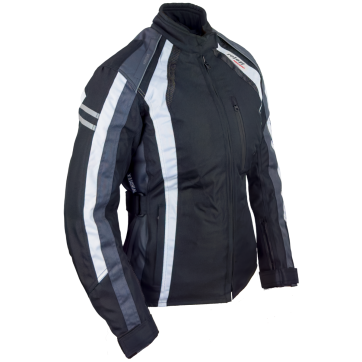 Roleff RO980 Damen Motorradjacke – Schwarz/Grau/Weiß, wasserdicht, atmungsaktiv & mit Protektoren Roleff RO980 Damen Motorradjacke – Schwarz/Grau/Weiß, wasserdicht, atmungsaktiv & mit Protektoren