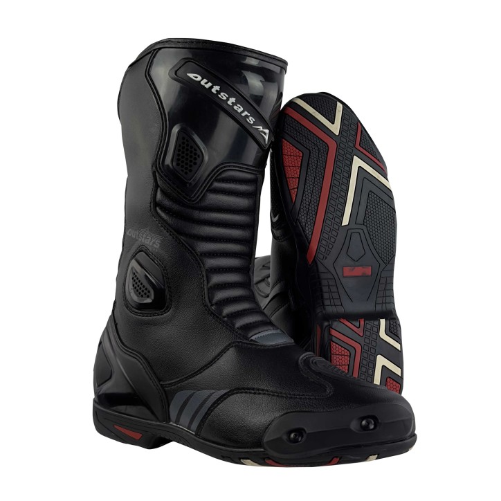 RO019 - Racingstiefel "Hockenheim", mit auswechselbaren Schleifpads RO019 - Racingstiefel "Hockenheim", mit auswechselbaren Schleifpads