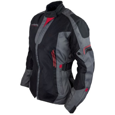 Akuma RO1810 - II.Wahl - Damen Sommerjacke schwarz/anthrazit/rot - 1