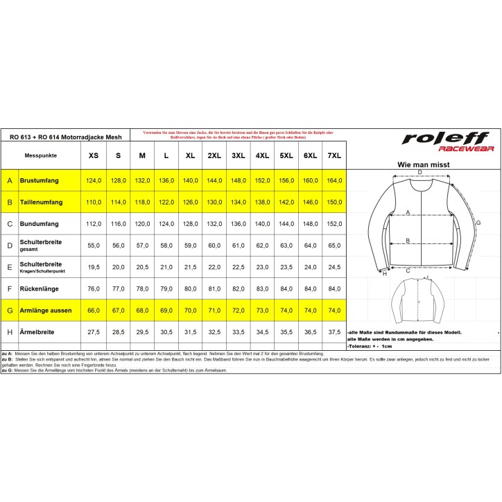 Roleff RO614 Mesh Motorradjacke – Helle, Atmungsaktive Jacke mit Klimamembrane Roleff RO614 Mesh Motorradjacke – Helle, Atmungsaktive Jacke mit Klimamembrane