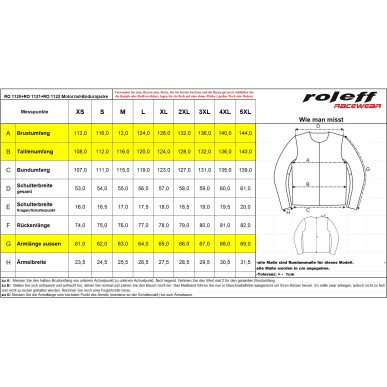 Roleff RO1123 Enduro-Motorradjacke – Robuste Offroad-Jacke mit Protektoren & Belüftung - 8