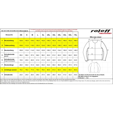 Roleff RO15111 Motorradjacke – Schwarz, reflektierend, wasserdicht, atmungsaktiv & mit Protektoren - 5