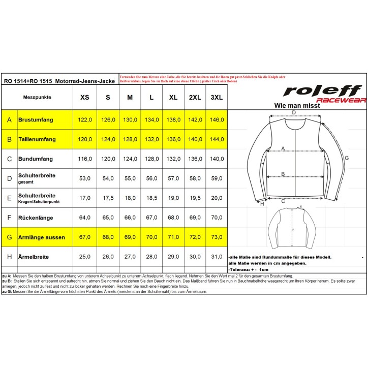 Roleff RO1514w Motorrad-Jeansjacke – Schwarz/Powerwashed, Aramidverstärkung, Protektoren & herausnehmbare Klimamembrane Roleff RO1514w Motorrad-Jeansjacke – Schwarz/Powerwashed, Aramidverstärkung, Protektoren & herausnehmbare Klimamembrane