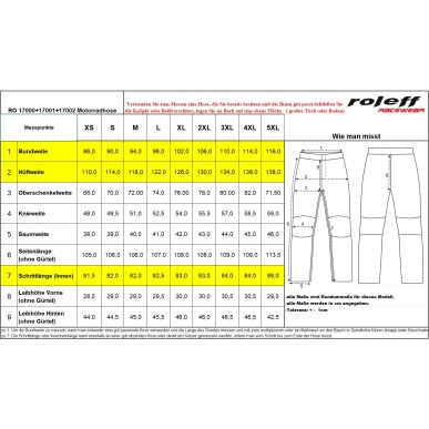 RO17002 - M89 Textil-Motorradhose, oliv mit Koppel & Protektoren - 5