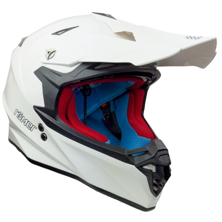 RR13017 Römer Crosshelm Weiß Glänzend – Motorradhelm mit Ratschenverschluss & Belüftung RR13017 Römer Crosshelm Weiß Glänzend – Motorradhelm mit Ratschenverschluss & Belüftung