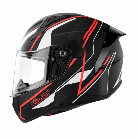 RR202414 Römer Integralhelm - Motorradhelm schwarz/grau/neonorange - XS-XXL