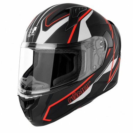 RR202414 Römer Integralhelm - Motorradhelm schwarz/grau/neonorange - XS-XXL - 1